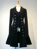 Cappotto Lolita gotico in lolita con doppio petto falso in due pezzi