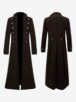 Cappotto rosso vintage in fibra di poliestere a maniche lunghe retrò vintage. Costumi retrò per uomo