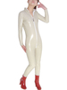 Carnevale Abbigliamento PVC bianco unisex con maniche senza guanti Halloween