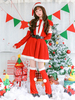 Carnevale Abiti natalizi Red Santa Claus Costume Set For Women Costume Halloween