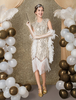 Carnevale Abito Gatsby Anni 1920 Paillettes Frange