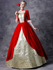 Carnevale Abito retrò vittoriano Costume Rosso Donna Barocco Masquerade Ball Gowns Royal Vintage Costumes Costume Halloween