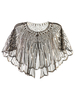 Carnevale Anni 1920 Great Gatsby Accessory Paillettes Flapper Cape Coat Champagne Accessori costume retrò Halloween