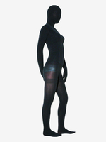 Carnevale Black Suit Zentai Unisex di velluto Halloween