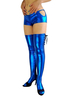Carnevale Blue Shiny fondo metallico Sexy Halloween