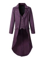 Carnevale Cappotto Vintage Uomo 2025 Bottoni Vintage Smoking Alto Basso Costumi Rétro Halloween