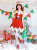 Carnevale Christmas Slip Dresses Set di Babbo Natale rosso Costume Halloween