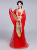 Carnevale Costume cinese tradizionale femminile rosso raso donne Hanfu vestito antica dinastia Tang Abbigliamento 3 pezzi Halloween