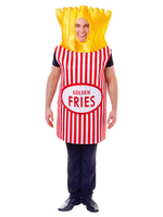 Carnevale Costume Costumi doro Fries adulti Costumi unisex di Costume Halloween
