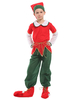 Carnevale Costume da Babbo Natale Elf per bambini 5 pezzi per bambini Costume Halloween