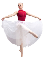 Carnevale Costume da ballo balletto bianco in tulle monocolore gonna per adulti Allenamento Halloween