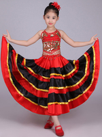 Carnevale Costume da ballo Flamenco Costume da ballo Paso Doble Kids Spalato costumi corridi spagnoli Costume Halloween