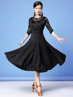 Carnevale Costume da ballo latino con balze in pizzo e frange Halloween