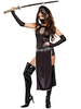 Carnevale Costume da Carnevale Costume da ninja Maschera nera Copricapo Set da ninja in lycra Spandex per donna Costumi per feste di Costume Halloween