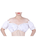 Carnevale Costume da carnevale medievale Women Beer Festival Volant con spalle scoperte Lolita Oktoberfest Maid White Crop Top Costume Halloween