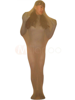 Carnevale Costume di lycra spandex zentai di mummia classico semitrasparente di seta pura con sacchetto unisex Halloween