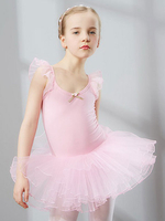 Carnevale Costumi da ballo balletto Lilac senza maniche vestiti sottili da ballerina Tutu per i bambini Halloween