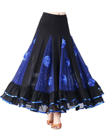 Carnevale Costumi da ballo da ballo Gonna lunga con volant con stampa floreale Halloween