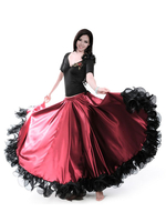 Carnevale Costumi da Ballo Paso Doble 2022 Swing Skirt Ballroom Ruffled Flamenco Dancewear Paso Doble Dance Costume Halloween