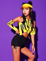 Costumi di danza classica Pantaloni da danza jazz in poliestere per adulti da donna neri Set da spettacolo