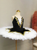 Costumi di danza classica Per donna nera Ballerina per adulti Pizzo con paillettes Abito in pizzo in poliestere Set Abbigliamento da prestazione