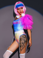 Costumi di danza jazz Abbigliamento da ballo in poliestere per ragazza