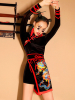 Costumi di danza jazz Abbigliamento da ballo in stile cinese Qipao