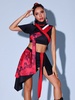 Costumi di danza jazz Gonna divisa in poliestere da ragazza Top da ballo