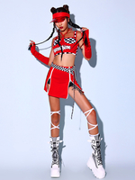 Costumi di danza jazz Gonna superiore in poliestere da donna Abbigliamento da ballo