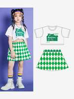 Costumi di danza jazz Gonna superiore in poliestere da ragazza Abbigliamento da ballo