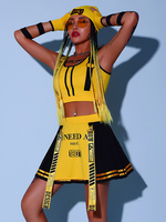 Costumi di danza jazz Guanti da gonna in lycra spandex da donna Abbigliamento da ballo