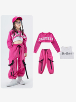 Costumi di danza jazz Pantaloni in poliestere da donna Top da ballo