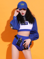 Costumi di danza jazz Pantaloni in poliestere da ragazza Top da ballo