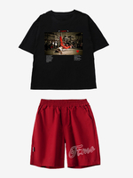 Costumi di danza jazz Pantaloni in poliestere unisex Top da ballo