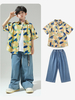 Costumi di danza jazz Pantaloni superiori in poliestere da uomo Abbigliamento da ballo