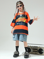 Costumi di danza jazz Pantaloni superiori in poliestere unisex Abbigliamento da ballo