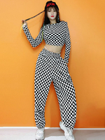 Costumi di danza jazz Top in poliestere da donna Pantaloni da ballo