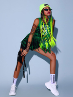 Costumi di danza jazz Top in poliestere da donna Pantaloni da ballo