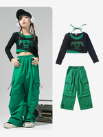 Costumi di danza jazz Top in poliestere da donna Pantaloni da ballo
