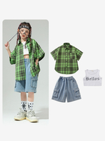 Costumi di danza jazz Top in poliestere da donna soprabito pantaloni abbigliamento da ballo