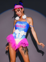 Costumi di danza jazz Tuta in poliestere da ragazza Abbigliamento da ballo