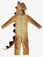 Costumi di Halloween per bambini Costume da dinosauro in poliestere kaki in fibra di poliestere