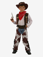 Costumi di Halloween per bambini Gilet per pantaloni per bambini in fibra di poliestere di Halloween marrone caffè