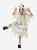 Costumi di Halloween per bambini Set di Halloween bianco Vestito con cappuccio in poliestere per bambini