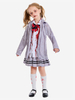 Costumi di Halloween per bambini Set di Halloween grigio Gonna con cravatta in poliestere per bambini
