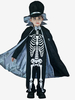 Costumi di Halloween per bambini Set di Halloween in poliestere nero Cappello e mantello per bambini
