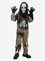 Costumi di Halloween per bambini Set di Halloween marrone caffè Pantaloni in poliestere per bambini Top