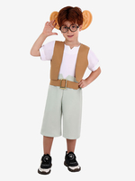 Costumi di Halloween per bambini Set di poliestere natalizio marrone chiaro Tuta per occhiali per bambini
