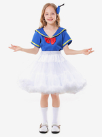 Costumi di Halloween per bambini Set gonna blu in fibra di poliestere di Halloween per bambini