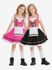 Costumi di Halloween per bambini Set rosa di Halloween Vestito in poliestere per bambini